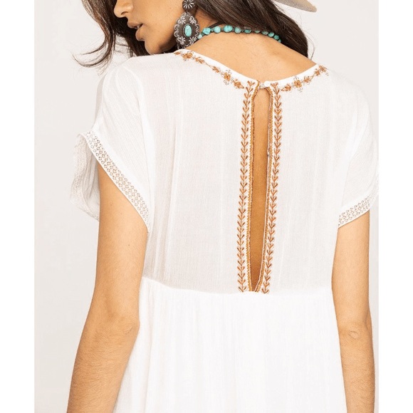 NWT Free People Sunrise Wanderer Embroidered Dress - Picture 5 of 5